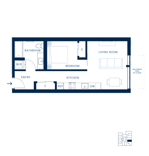 Shoresmith Apartments Urban D Floor Plan